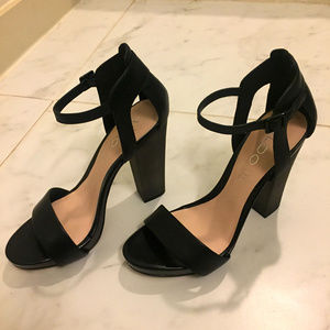 ALDO Black Chunky Heels